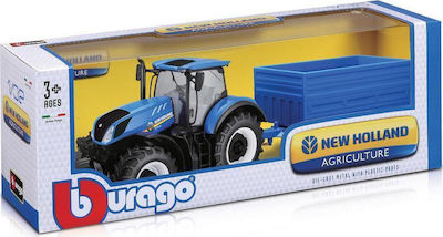 Bburago Τρακτέρ New Holland T7HD With Hay Trailer για 3+ Ετών