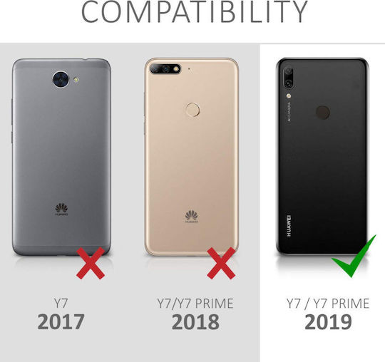 KWmobile Travel Outline Back Cover Σιλικόνης Διάφανο (Huawei Y7 2019 / Y7 Prime 2019)