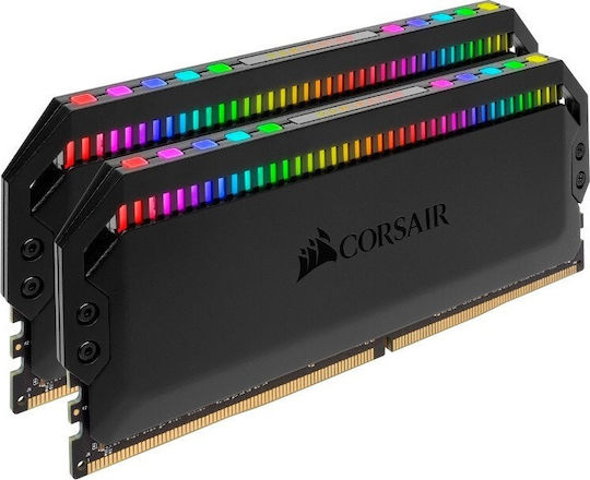 Corsair Dominator Platinum RGB DDR4 16GB RAM με 2x8GB Modules και Ταχύτητα 3200 για Desktop