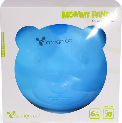 Cangaroo Baby Food Bowl Mommy Panda made of Plastic Blue 104544