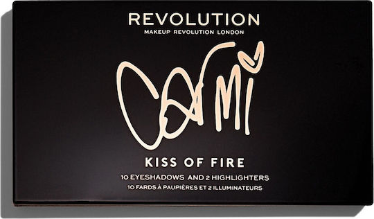 Revolution Beauty X Carmi Kiss Fire Παλέτα με Σκιές Ματιών σε Στερεή Μορφή 27gr