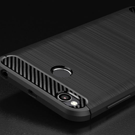 Forcell Carbon Rugged Armor Back Cover Silicone Black (Galaxy A6 2018)