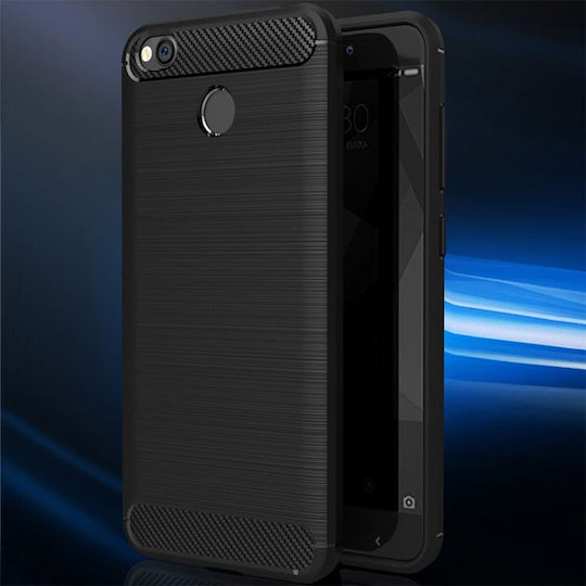 Forcell Carbon Rugged Armor Back Cover Silicone Black (Galaxy A6 2018)