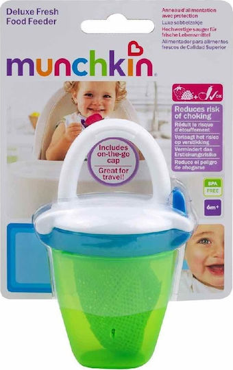 Munchkin Fabric Baby Mesh Feeder Deluxe Fresh Feeder for 6+ months Blue /Green