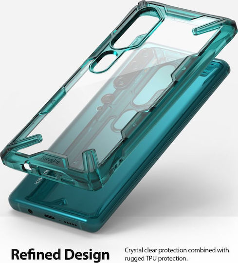 Ringke Fusion X Back Cover Πλαστικό 2mm με Λουράκι Πράσινο (Xiaomi Mi Note 10 / Mi Note 10 Pro)