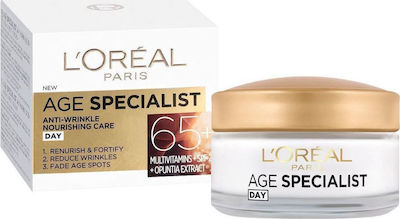 L'Oreal Paris Age Specialist 65+ Хидратираща & Противостарееща Крем За лице Ден с SPF20 50мл