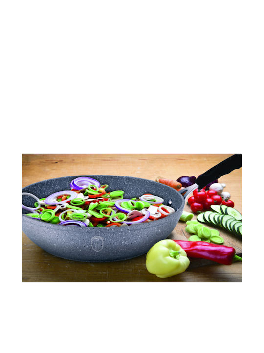 Berlinger Haus Stone Touch Line Wok made of Aluminum with Stone Coating 28cm
