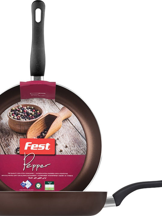 Fest Βαθύ Pepper Τηγάνι από Αλουμίνιο με Αντικολλητική Επίστρωση 30cm