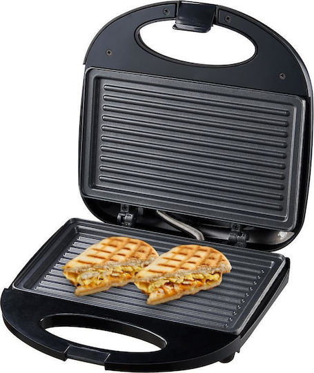 Esperanza Sandwich Maker with Ceramic Plates for for 2 Sandwiches Sandwiches 1000W Black