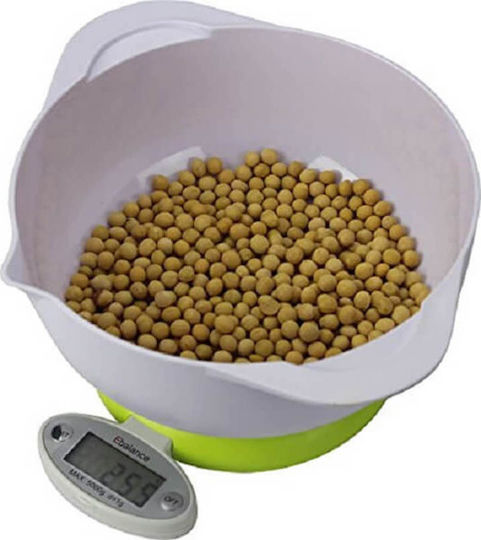 CH-303 Ψηφιακή Ζυγαριά Κουζίνας με Κάδο έως 5kg Πράσινη