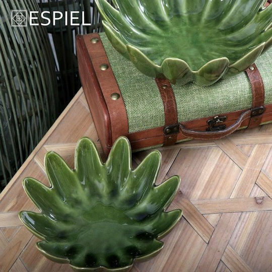 Espiel Decorative Bowl Green 31.5x31.5x11.8cm