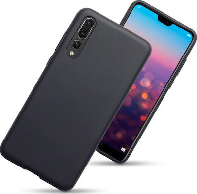 Terrapin Back Cover Σιλικόνης Solid Black Matte (Huawei P20 Pro)