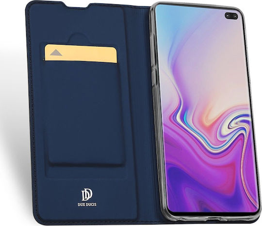 Dux Ducis Skin Pro Synthetic Leather Book Navy Blue (Galaxy S10+)