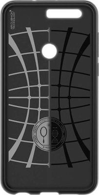 Spigen Rugged Armor Back Cover Σιλικόνης Μαύρο (Honor 8)