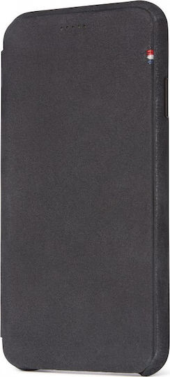 Decoded Leather Slim Brieftasche Synthetisches Leder Schwarz (iPhone XS Max)