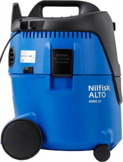Nilfisk Aero 21-01 PC Σκούπα Υγρών / Στερεών 1250W με Πλαστικό Κάδο 20lt