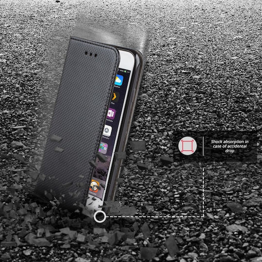Forcell Book Δερματίνης 2mm Μαύρο (iPhone 7 / 8 / SE 2020 / SE 2022)