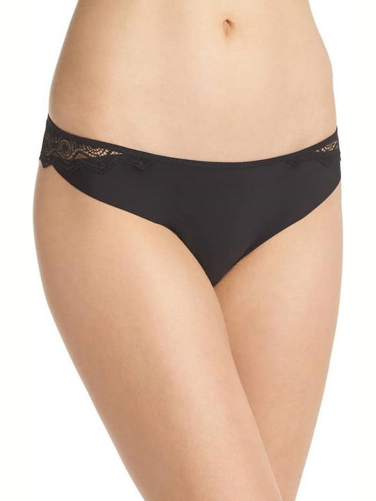 PASSIONATA BRIEFS BLACK WITH LACE