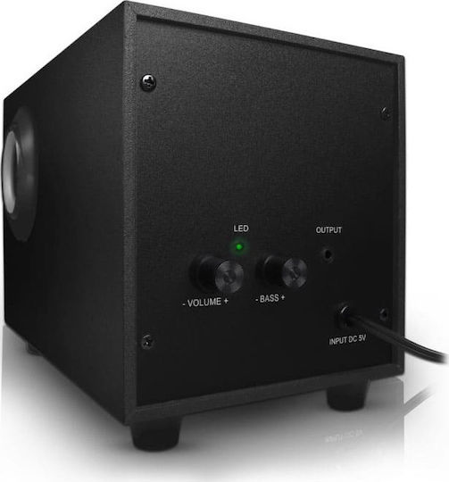 NOD Cyclops Computerlautsprecher 2.1 mit Leistung 5W in Schwarz Farbe