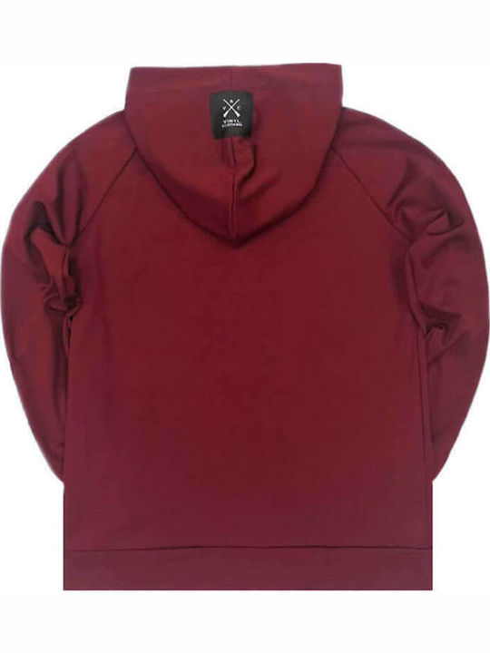 Burgundy Hoodie Cardigan