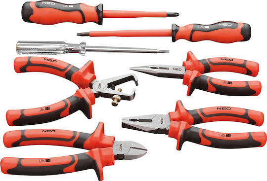 Neo Tools Βαλίτσα με 7 Εργαλεία Ηλεκτρολόγου