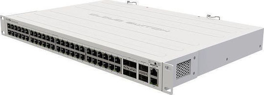 MikroTik CRS354-48G-4S+2Q+RM Managed L2 Switch with 48 Gigabit (1Gbps) Ethernet Ports and 6 SFP Ports