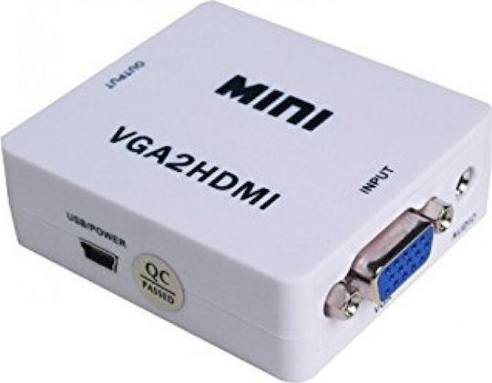 Jager Converter HDMI female to VGA female White 1pcs HDV-M600