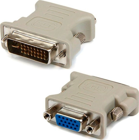 Μετατροπέας DVI-I male σε VGA female White Λευκό 1τμχ