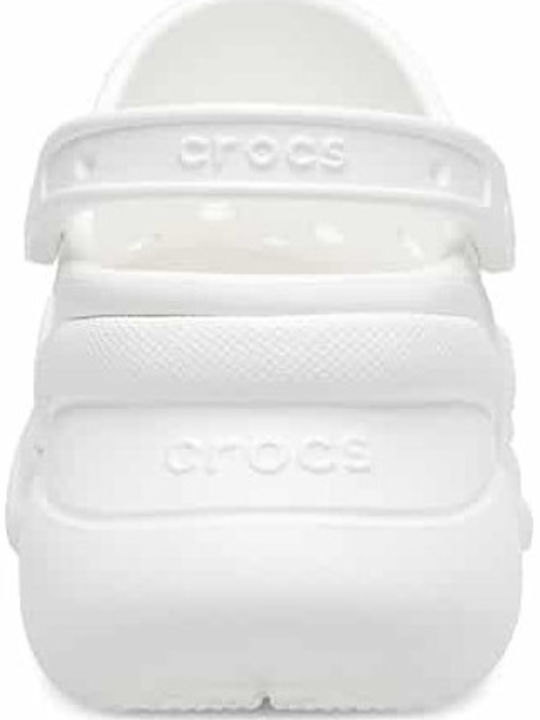 Crocs Classic Bae Γυναικεία Ανατομικά Σαμπό Λευκά