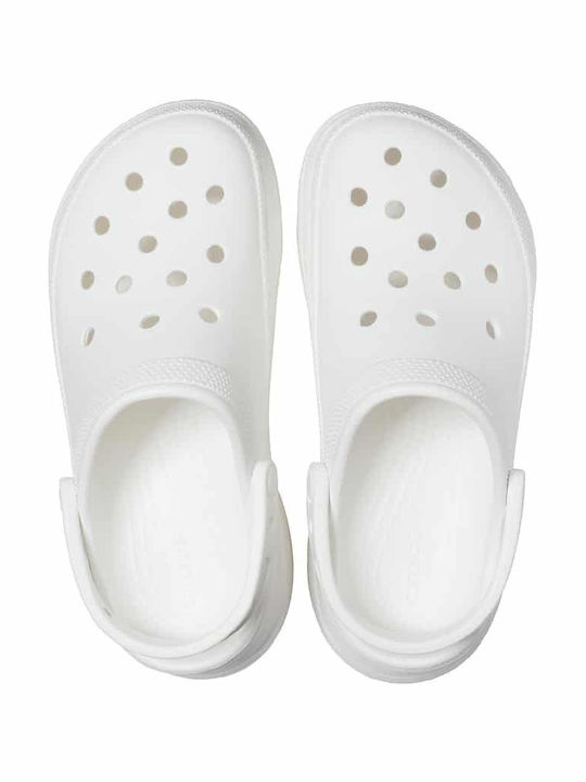 Crocs Classic Bae Γυναικεία Ανατομικά Σαμπό Λευκά