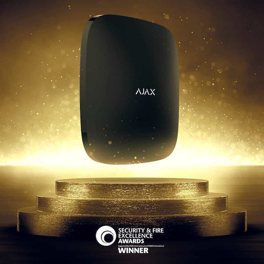Ajax Systems StarterKit Plus Wireless Alarm System with Motion Detector , Door Sensor , Remote and Hub (Wi-Fi / GSM) Black Velvet-Black Metal