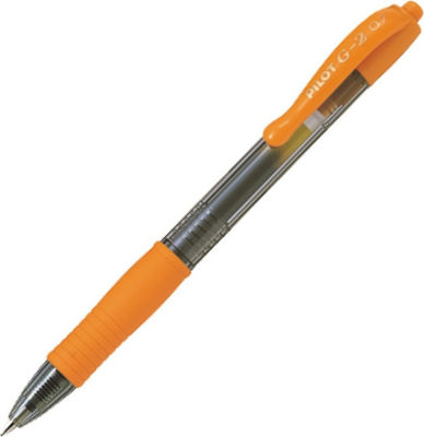 Pilot Στυλό Gel 0.7mm με Πορτοκαλί Mελάνι G-2