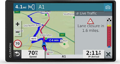 Garmin 5.5" Display GPS Device DriveSmart 55 & Live Traffic with and Card Slot 010-02037-12