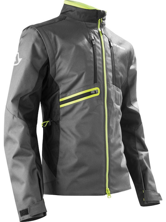 Acerbis Enduro Jacket Ανδρικό Μπουφάν Μηχανής 4 Εποχών Black/Fluo Yellow
