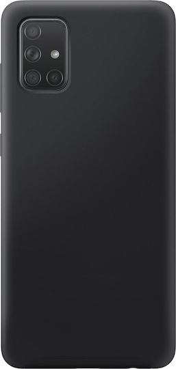 Back Cover Σιλικόνης Μαύρο (Galaxy A71)