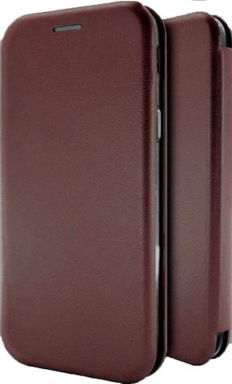 Forcell Smart Diva Buchen Sie Synthetisches Leder Burgundisch (Redmi Note 8T)