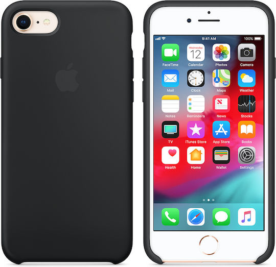 Apple Silicone Case Back Cover Silicone Black (iPhone SE 2022/2020)