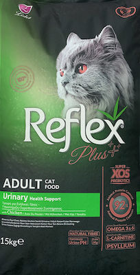 Reflex Plus Cat Adult Urinary Dry Food for Adult Cats with Sensitive Urinary System with Chicken 15kg