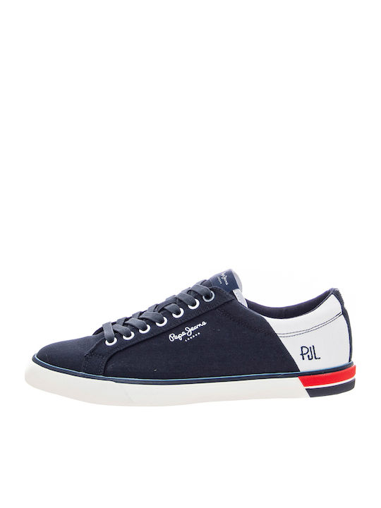 Pepe Jeans Marton Low Herren Sneakers Blau