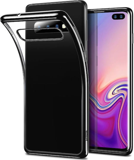 ESR Essential Twinkler Задна корица Силикон 0.75мм Черен (Galaxy S10+)
