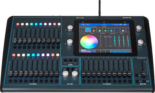 Chamsys QuickQ 20 DMX Controller Κονσόλα Φωτισμού με 1024 Κανάλια Ελέγχου και Συνδέσεις USB (για PC) / Ethernet