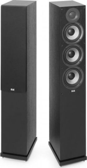 Elac Debut F5.2 DF52 Двойка Hi-Fi Говорители Подов 140W 3 Брой шофьори Ш18xД23.4xВ101.60см. Черен