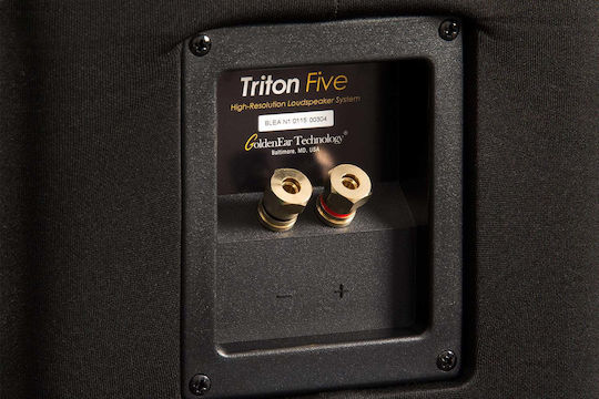GoldenEar Triton Five Paar Hi-Fi Lautsprecher Boden 400W 2.5 Anzahl von Fahrern B20.5xT31.3xH112.4cm. Schwarz