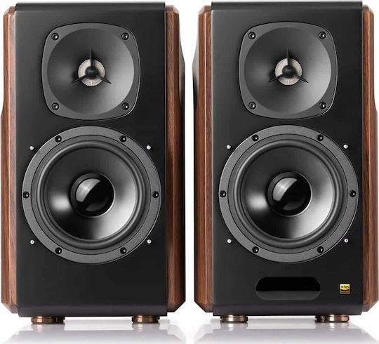 Edifier S2000MK III Αυτοενισχυόμενα Ηχεία με Bluetooth 130W (Ζεύγος) Καφέ