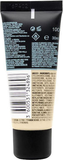 Maybelline Fit Me Matte + Poreless Liquid Foundation 100 Warm Ivory 30ml