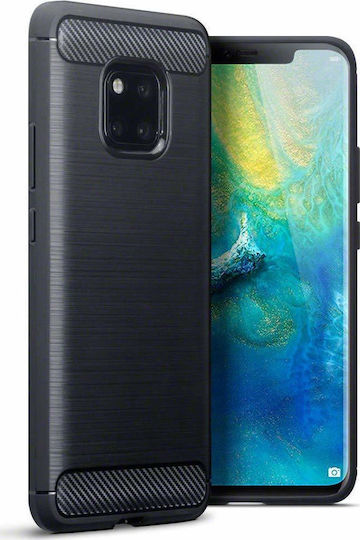 Hurtel Back Cover Σιλικόνης Μαύρο (Huawei Mate 20 Pro)