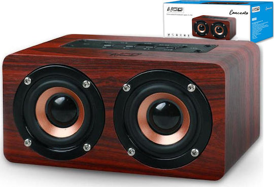 NOD Concerto BTS-300 Bluetooth Speaker 10W with Radio and Battery Life up to 5 hours coffee