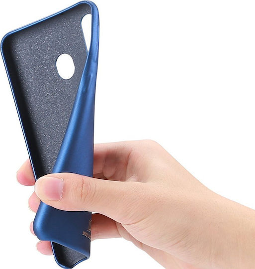 Dux Ducis Skin Lite Umschlag Rückseite Synthetisches Leder Blau (Galaxy A40)