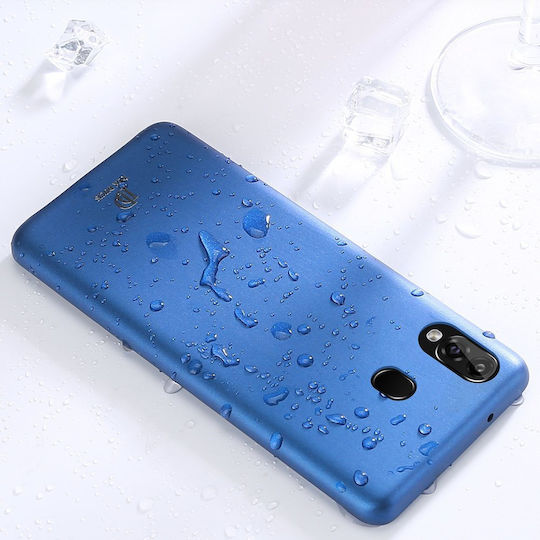 Dux Ducis Skin Lite Umschlag Rückseite Synthetisches Leder Blau (Galaxy A40)
