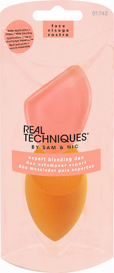 Real Techniques Σετ με Σφουγγαράκια Μακιγιάζ για Foundation Expert Blending Duo 2τμχ